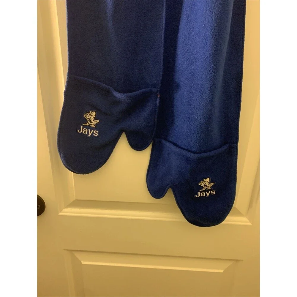 Adult Unisex Toronto Blue Jays Surtex Fleece Scarf with Attached Mittens Gloves